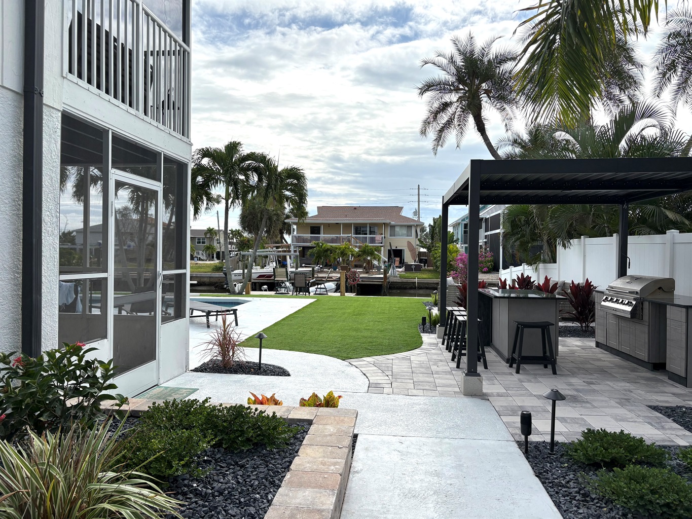 View from front of Villa gate