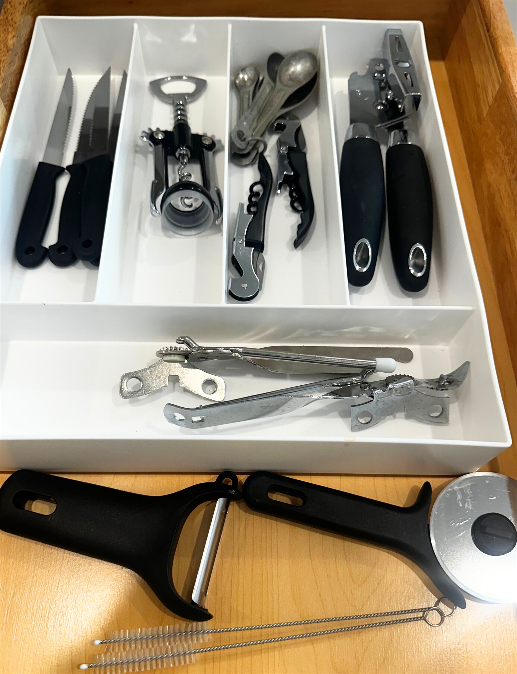 Fully stocked kitchen. More kitchen necessities.
