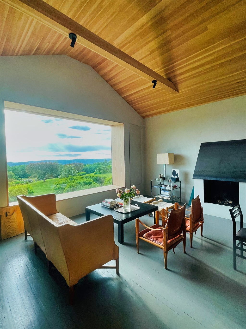 Hawk Field House - Large picture window in the main lounging area, the views are just stunning, you can see for miles into the rolling hills.