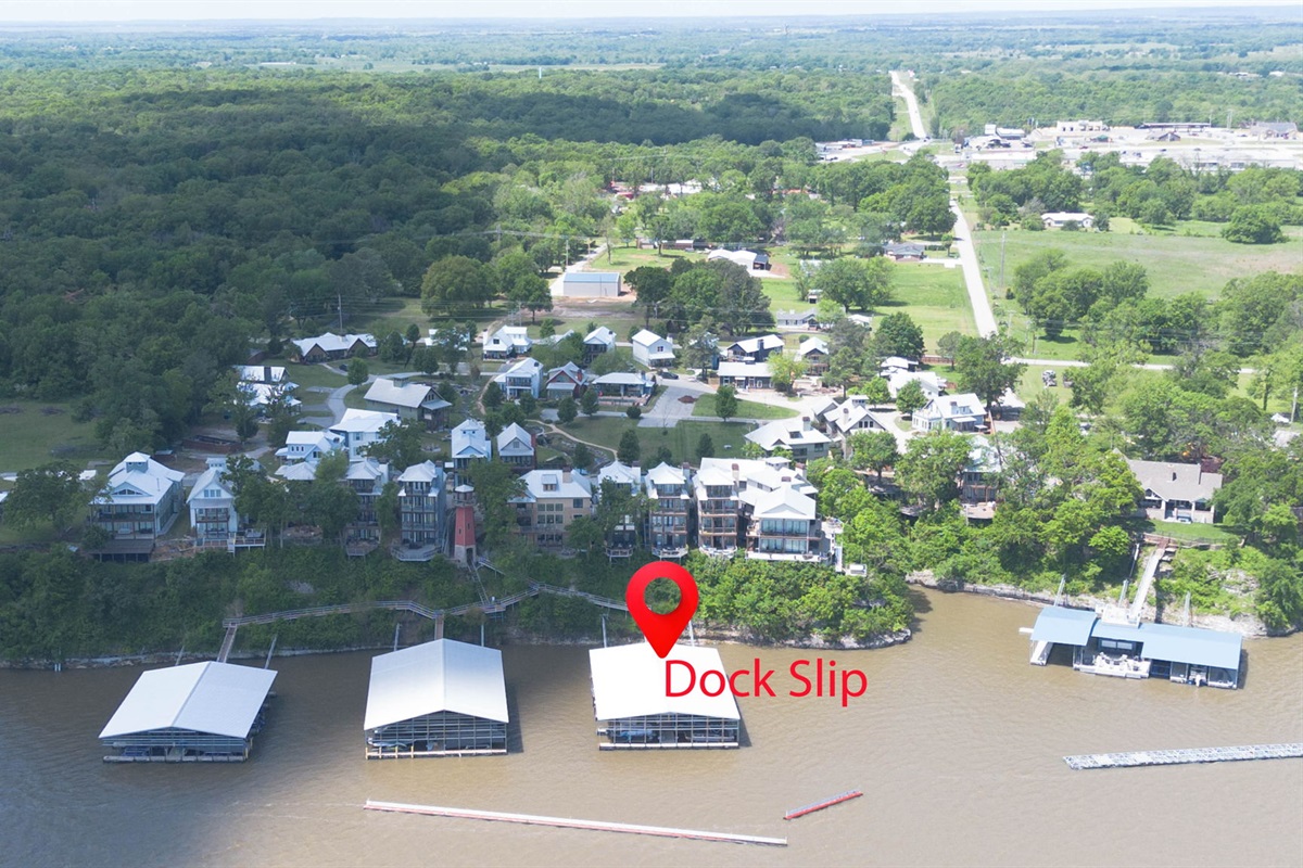 Boat Dock With Open Slip
