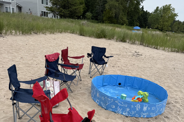 Beach Chair and Infant Pool so babies and parents can both enjoy the beach:  We provide 10 beach chairs