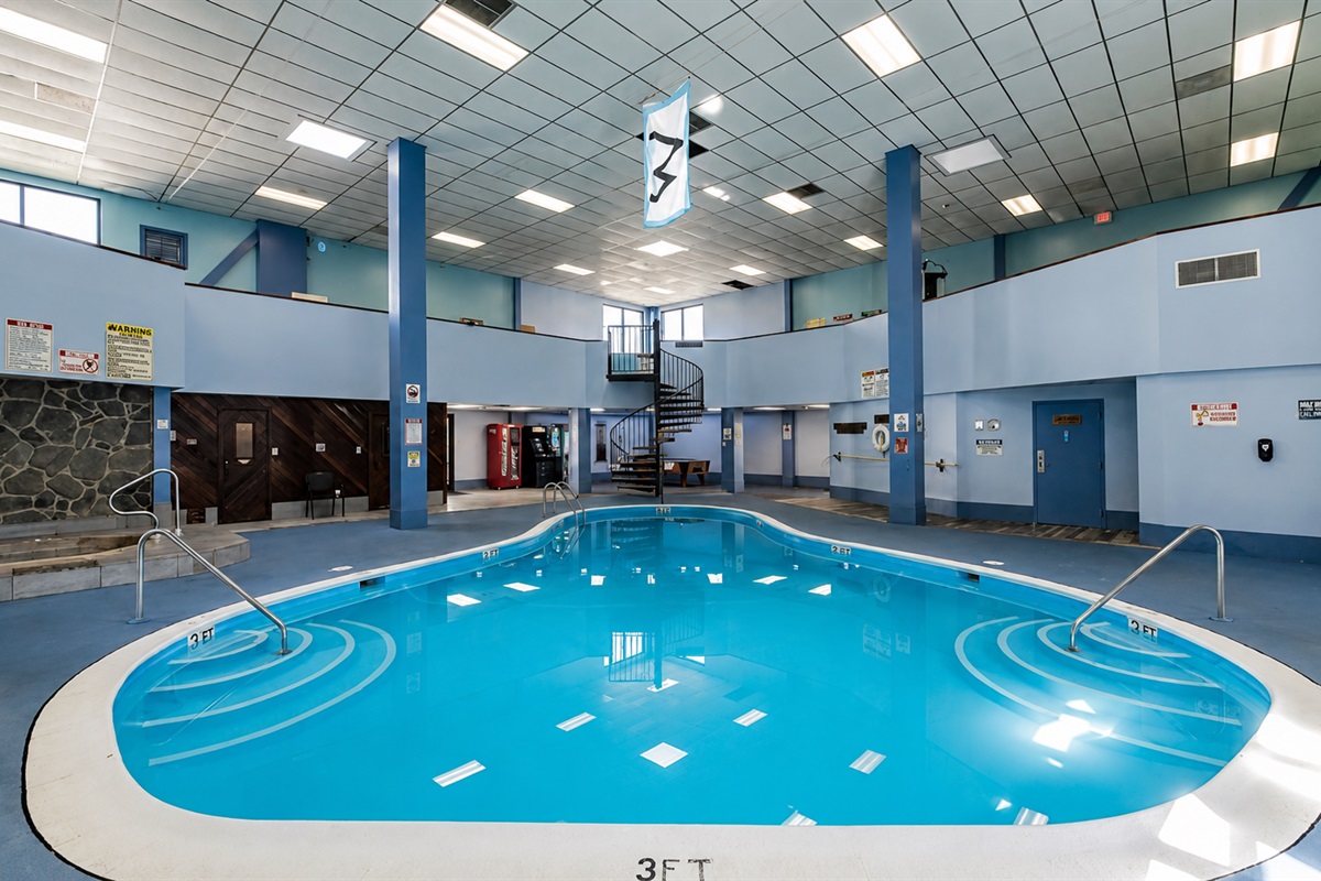 The resort pool is available for your use. (The All Seasons Center is usually closed in April for cleaning and maintenance.)