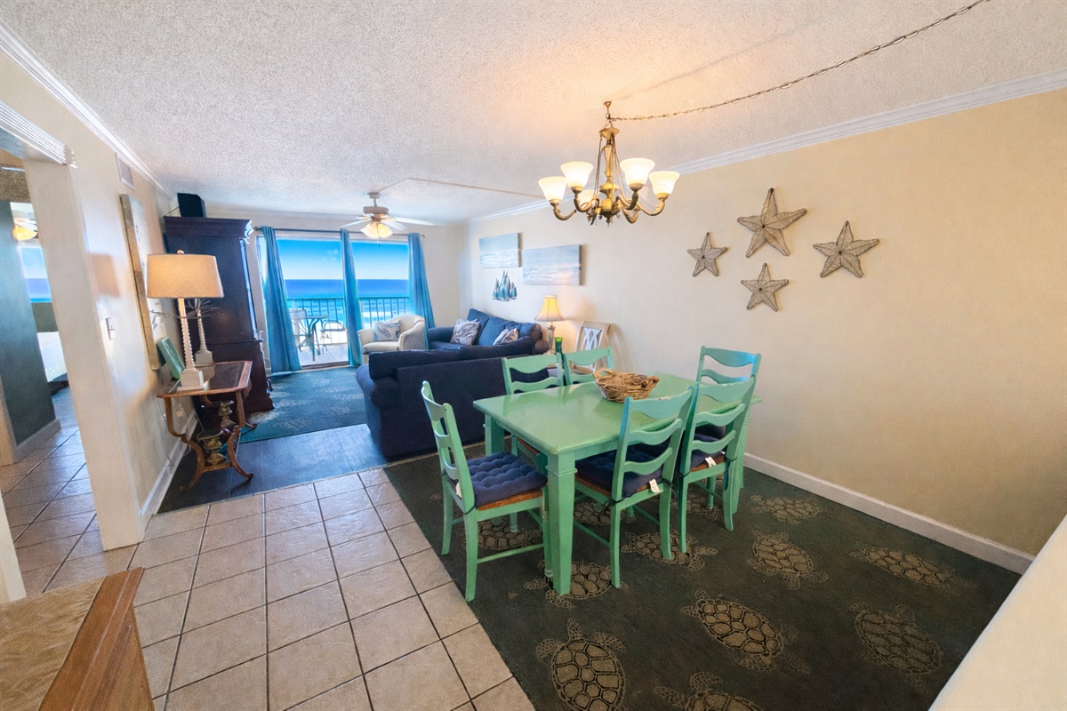 Dining area with ocean view