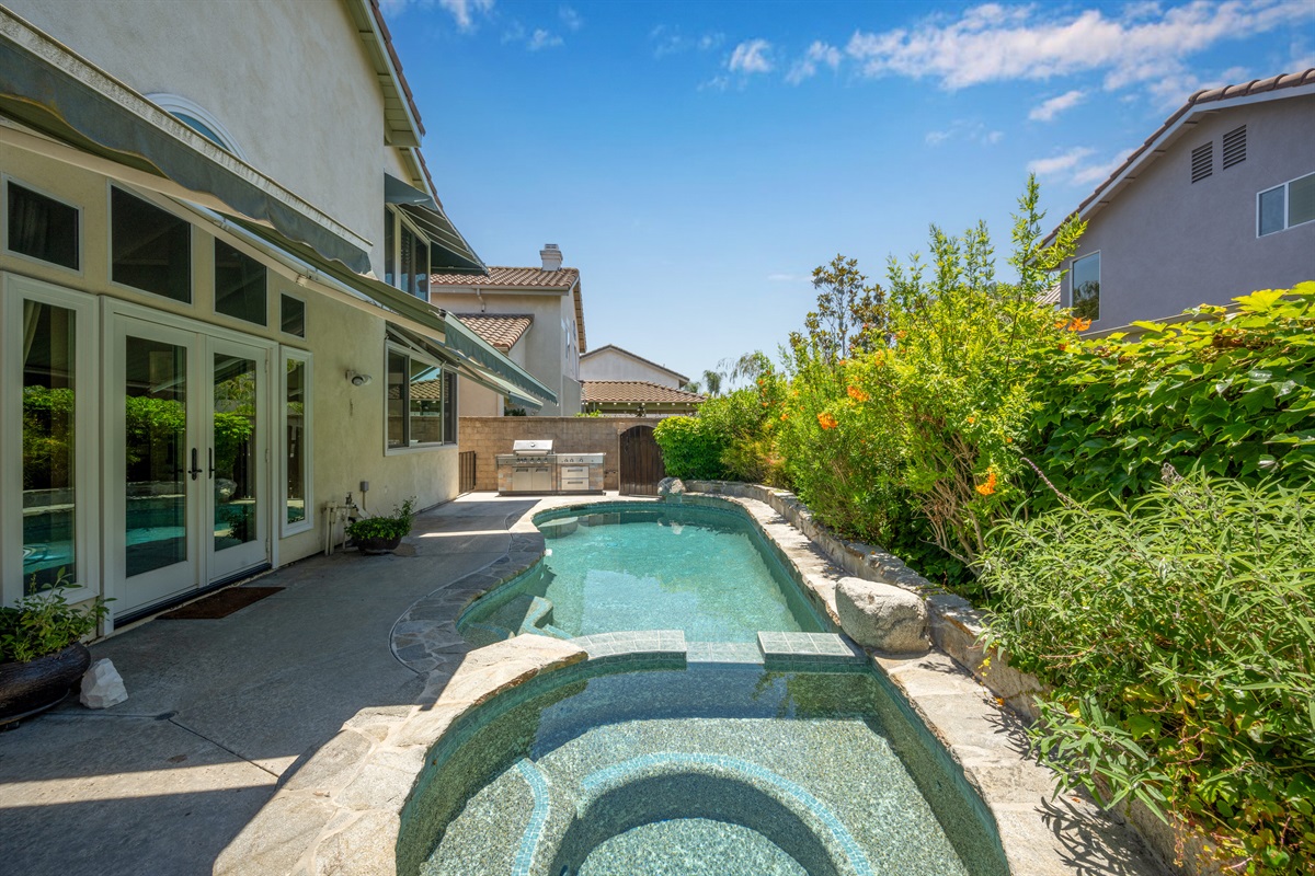 Backyard, Pool and Spa