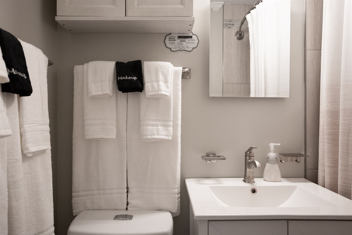 Soft, plush towels for a spa-like touch after every shower.