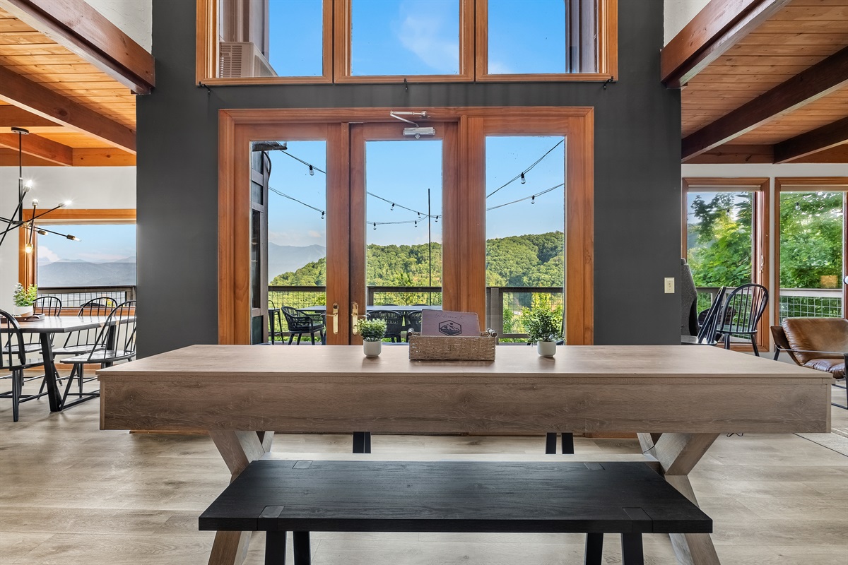 Stunning views welcome you to the main floor