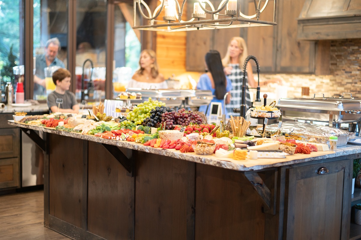 This kitchen was built for entertaining a crowd!