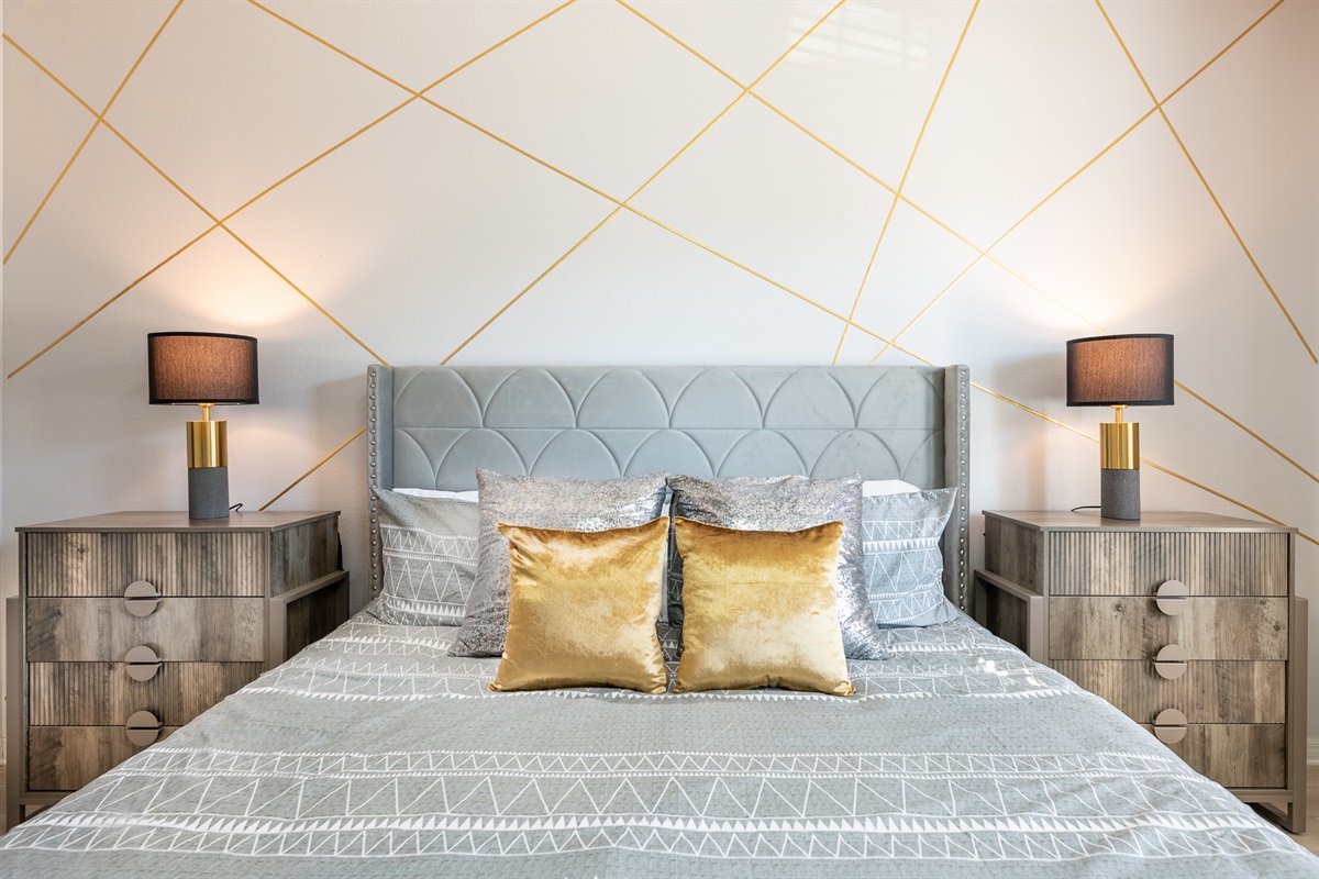 Master Suite 2 also has a Zinus memory foam mattress