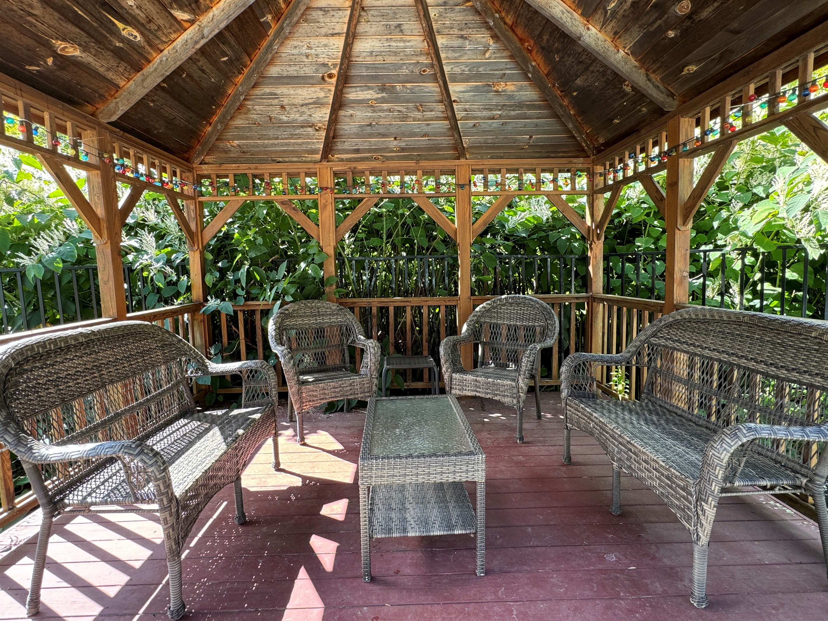 Shared cabana at the pool