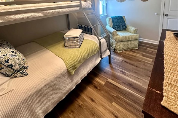 Bedroom with silent reading chair