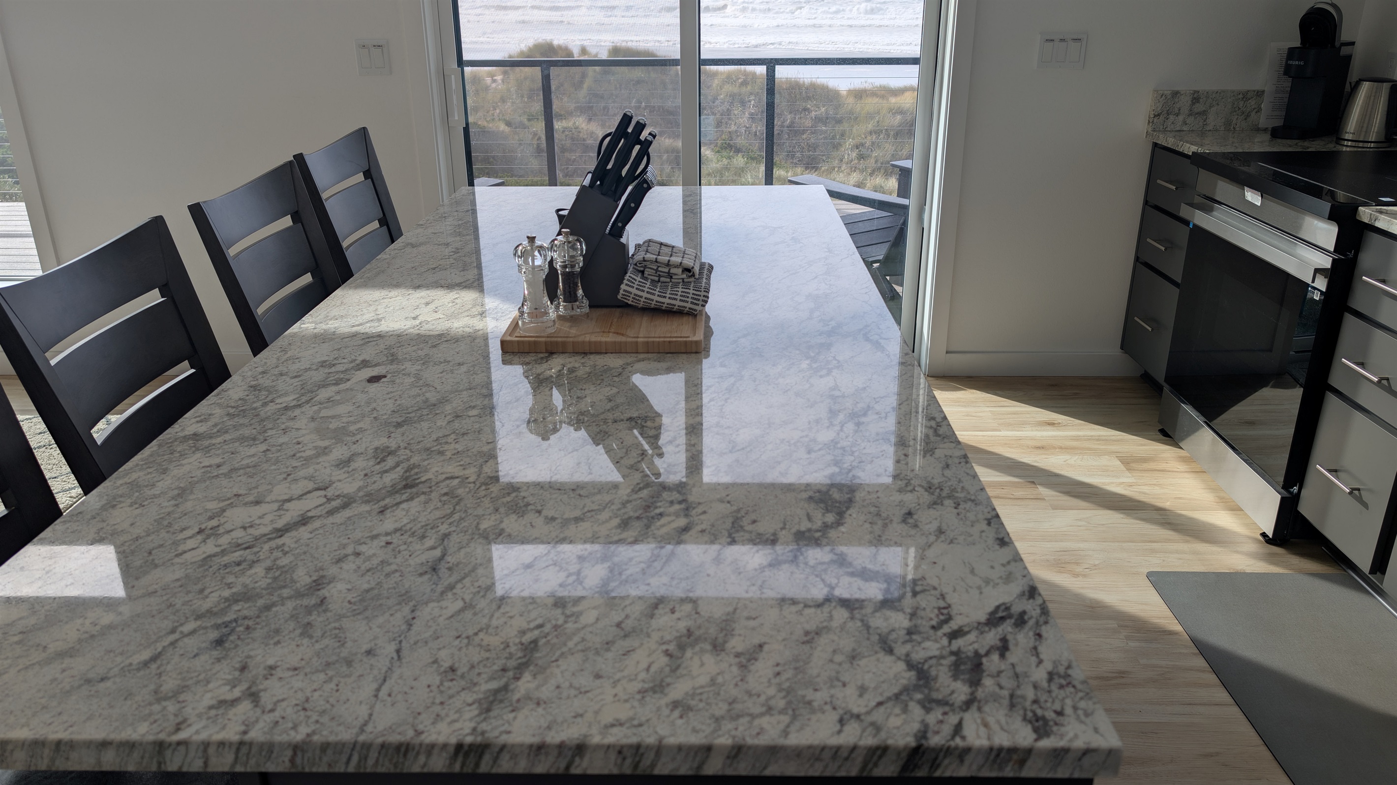 room on both sides for prep - work