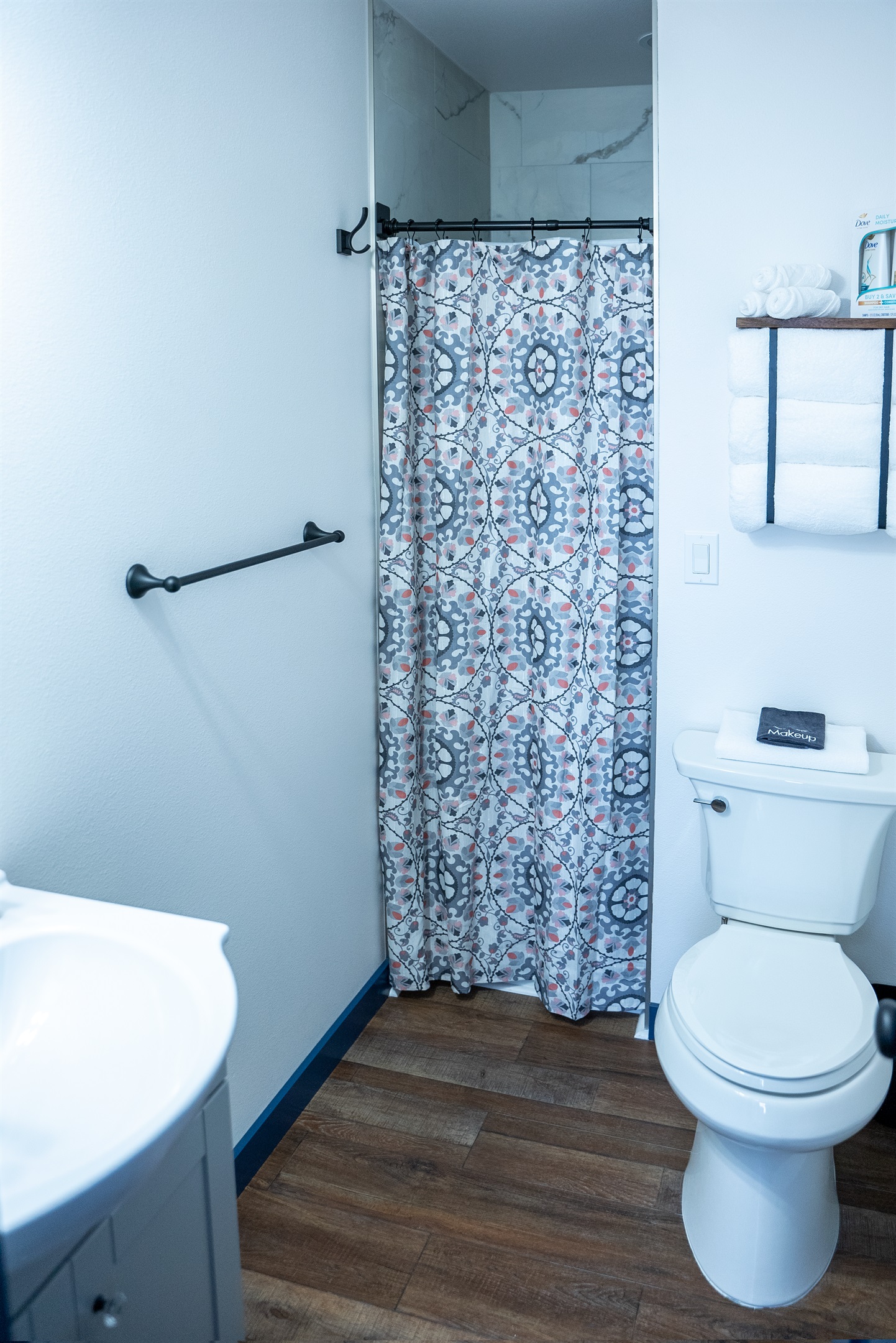 Personal Bathroom with shower and sink