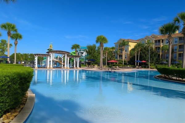 A beautiful view of a beautiful pool!