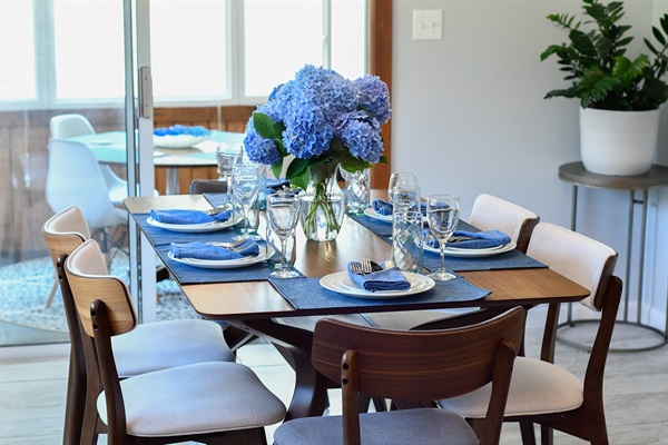 Plenty of seating for everyone after a day of fun on the water.