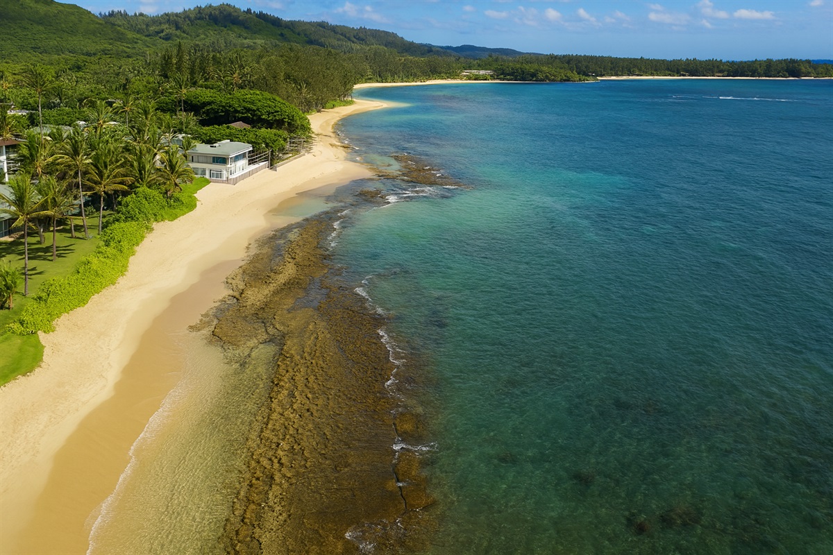 Miles of sandy beach
