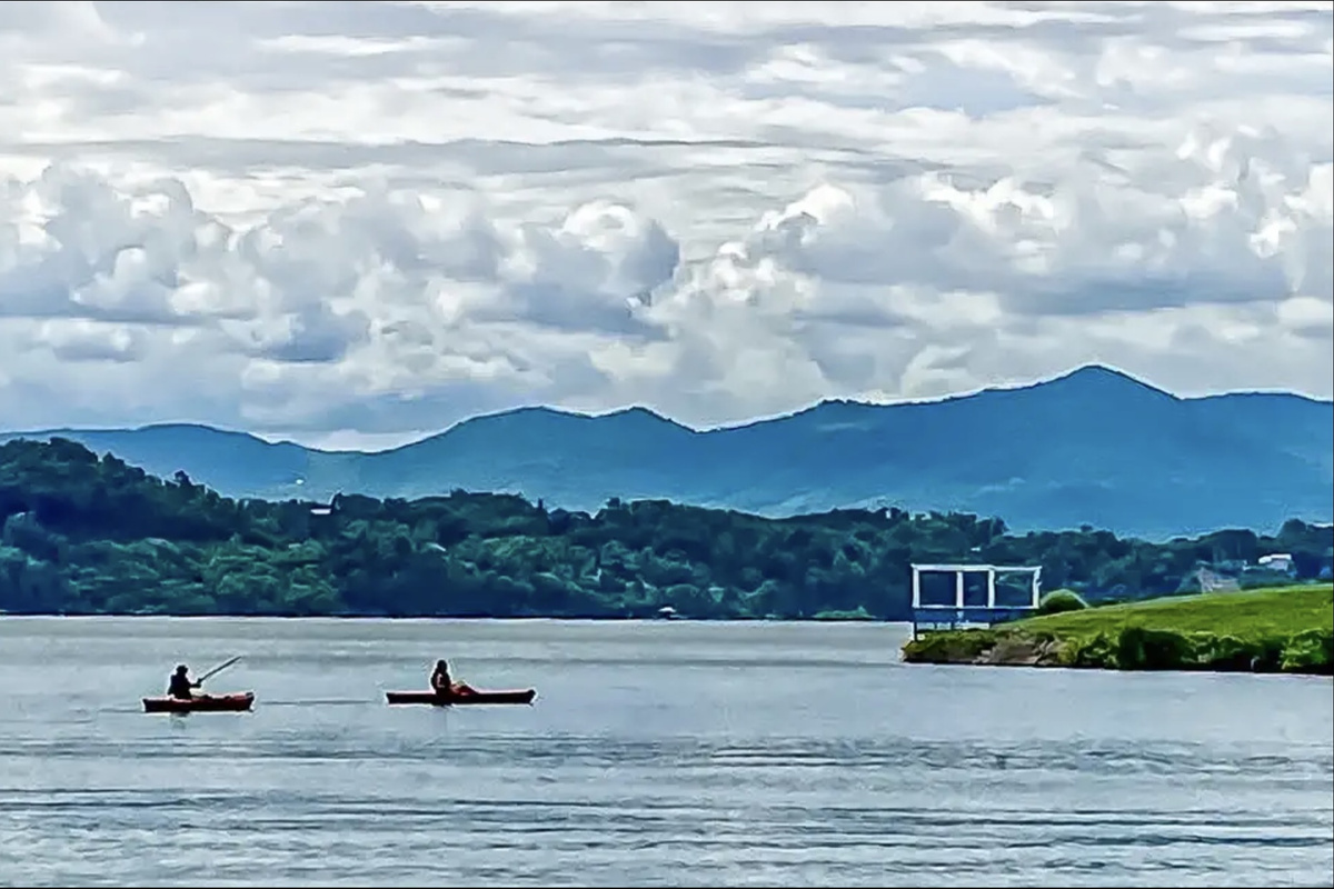 Kayaking on the Lake