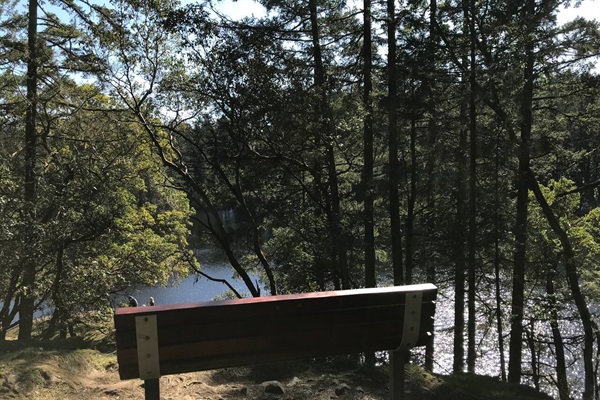 The trail is dotted with benches to rest and take in the views 