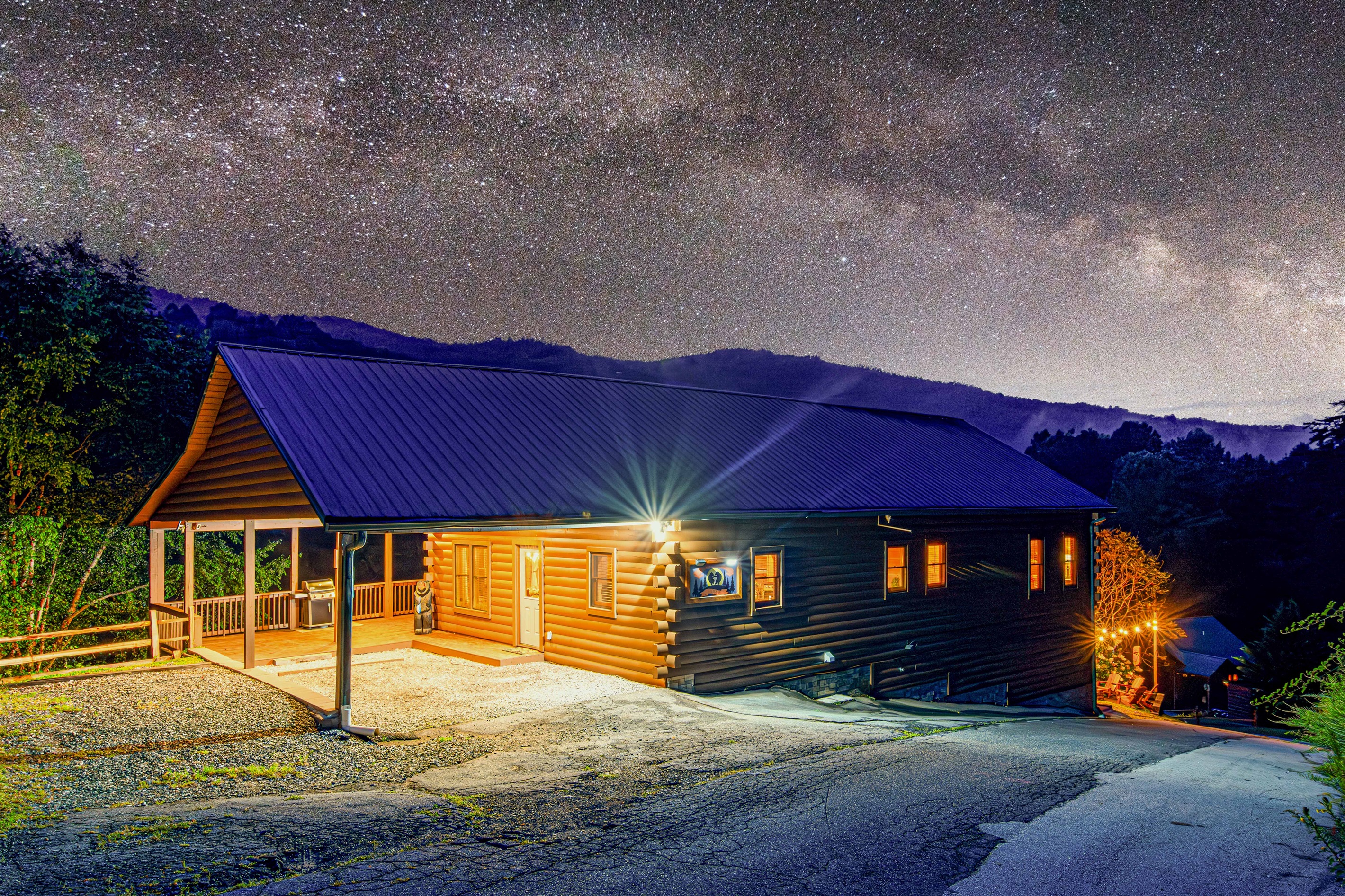 Starry Nights: Gaze at the Milky Way from the comfort of your private cabin.