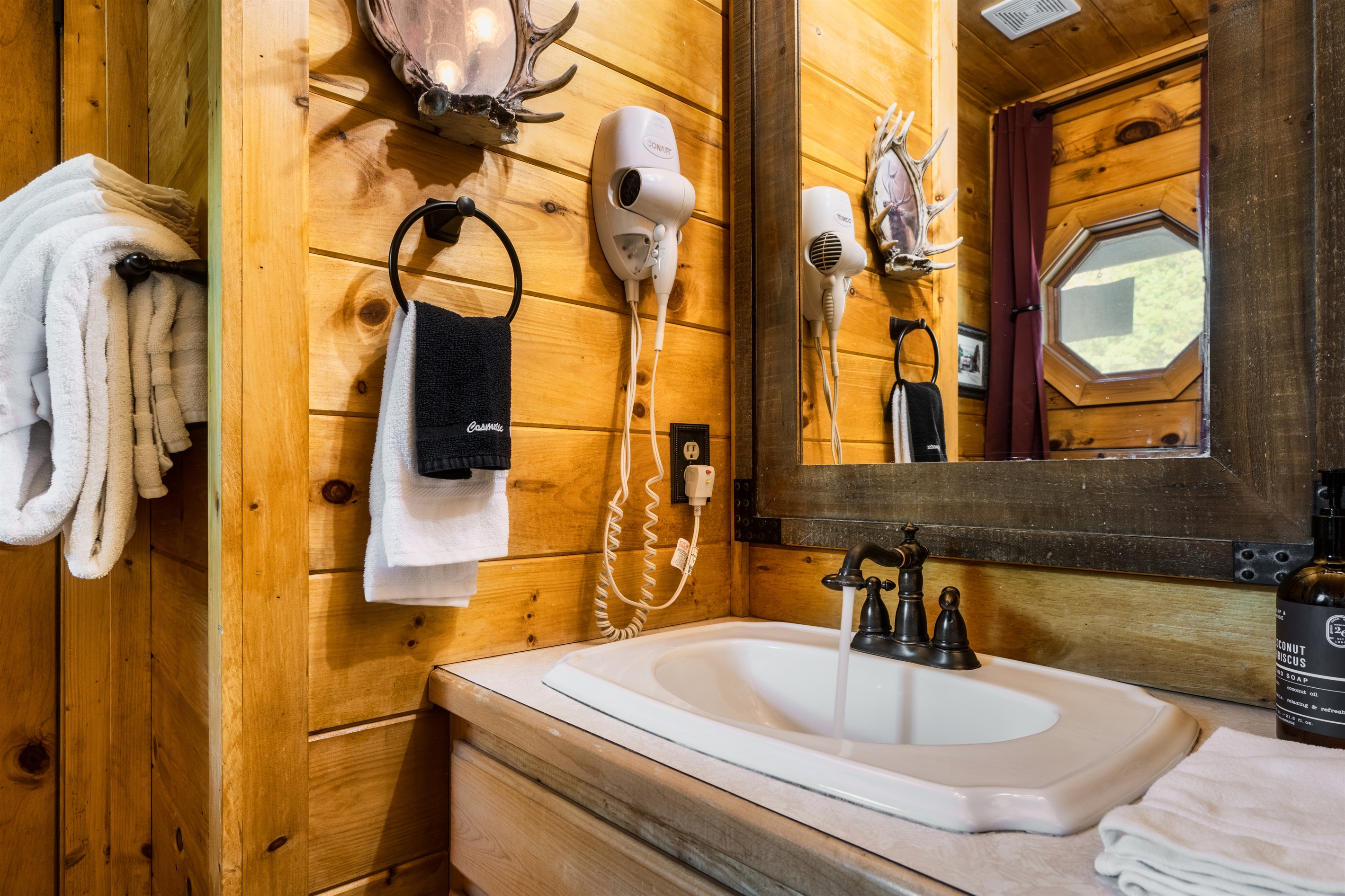 Shared hall full bathroom main level