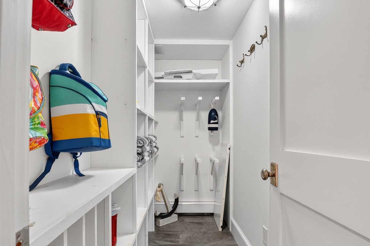 A storage closet to keep your things safe and organized!