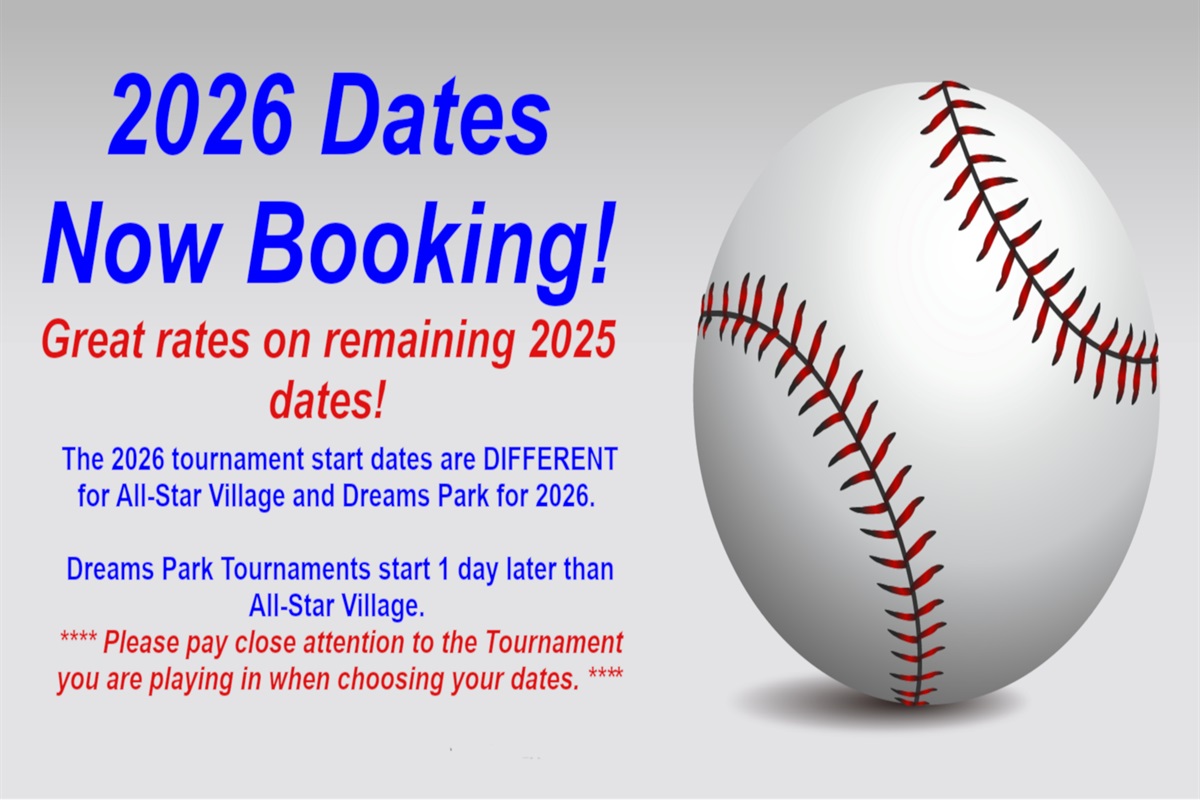 We are already taking reservations for 2026!  Don't miss out - book your favorite location now.