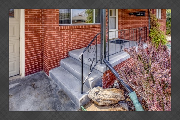 Own private porch to sit and enjoy the outdoors.  Recent addition:  Red Adirondack chairs.