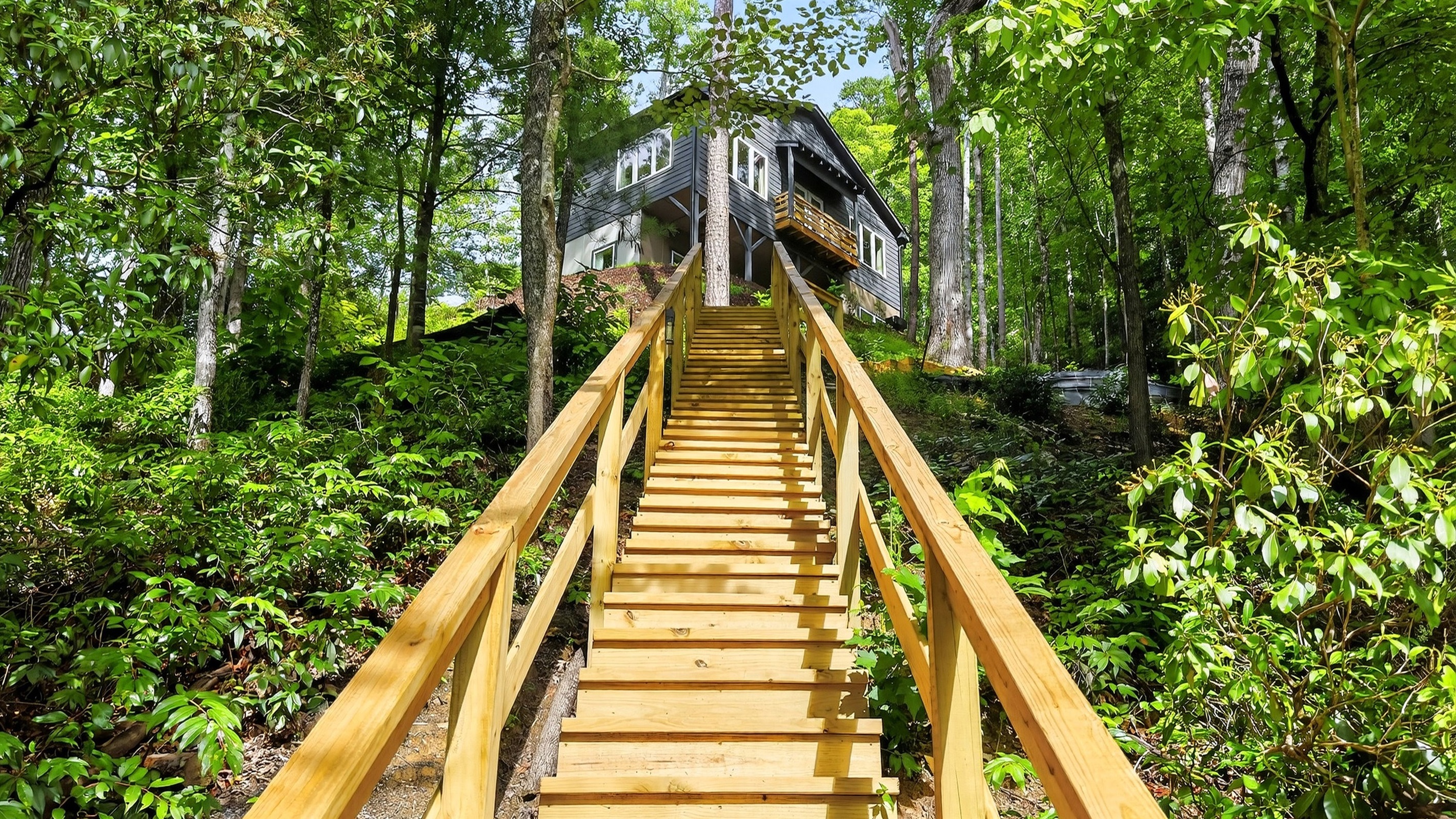 Stairs down to the dock