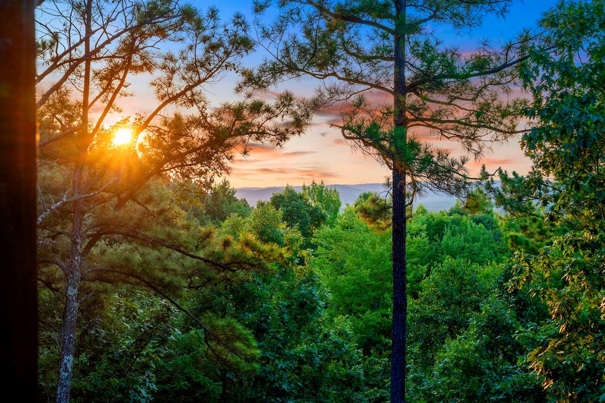 This was shot from the upper balcony at dusk.  One of the most amazing sunset views I have seen in Oklahoma!!!
