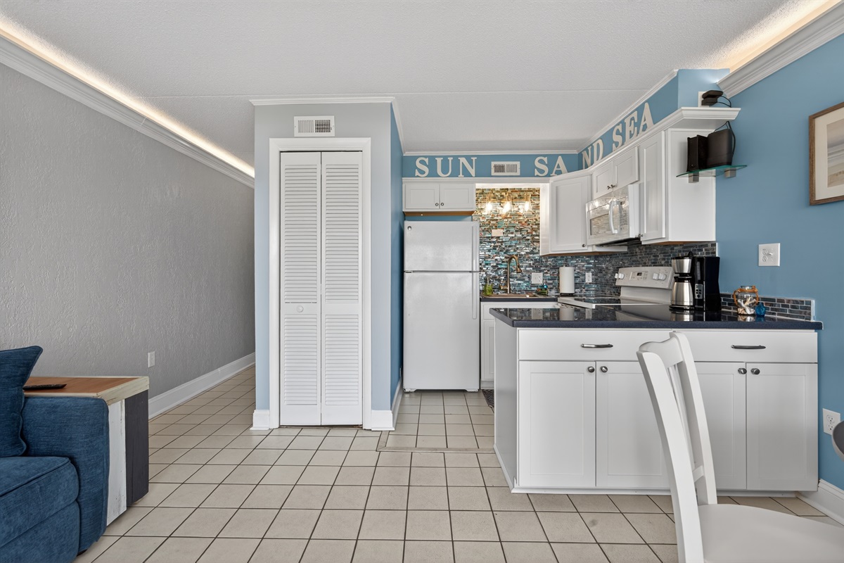 Kitchen from living room