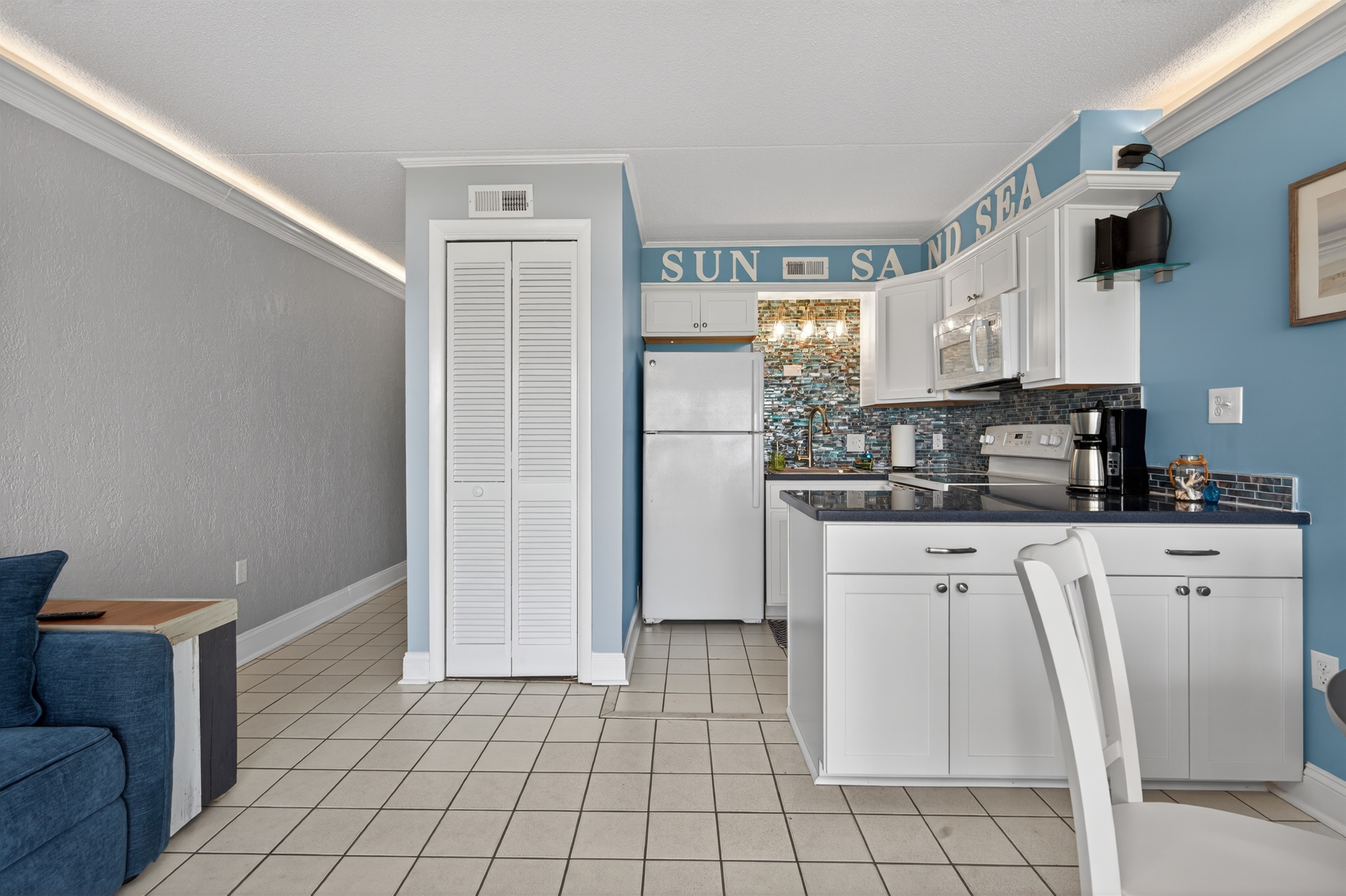 Kitchen from living room