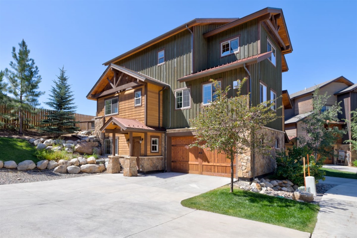 Exterior of Townhome with Garage