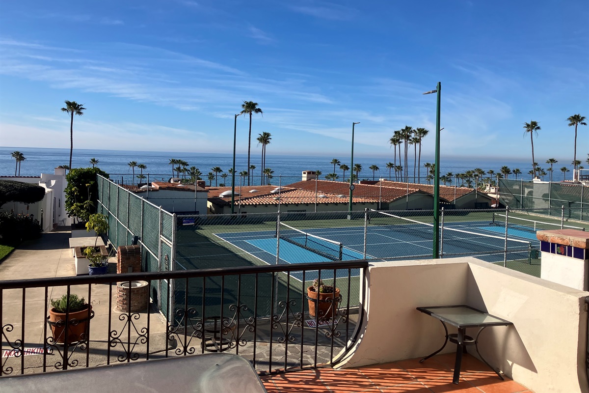 Ocean, Tennis, Pickleball Court Views