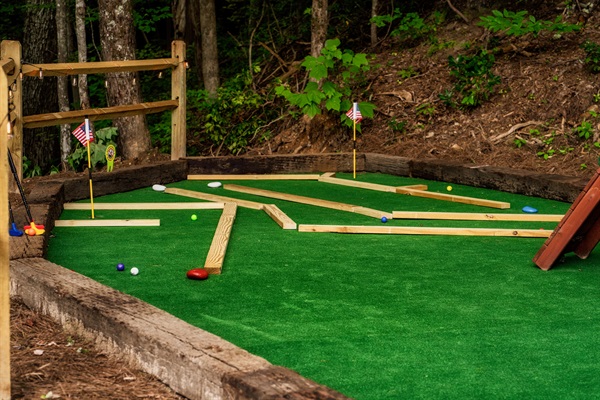 Private Mini-Golf Course in the Backyard—Fun for Kids and Adults Alike!