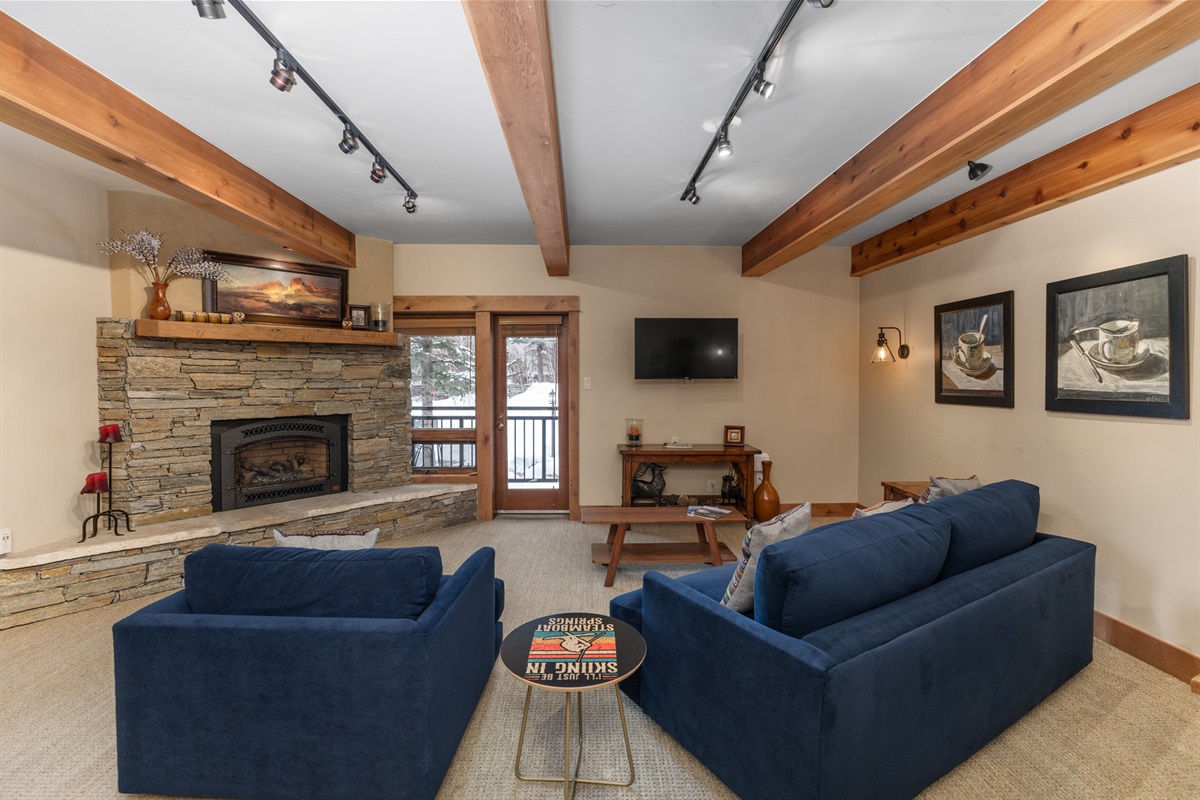Desk & Chair in Living Room
