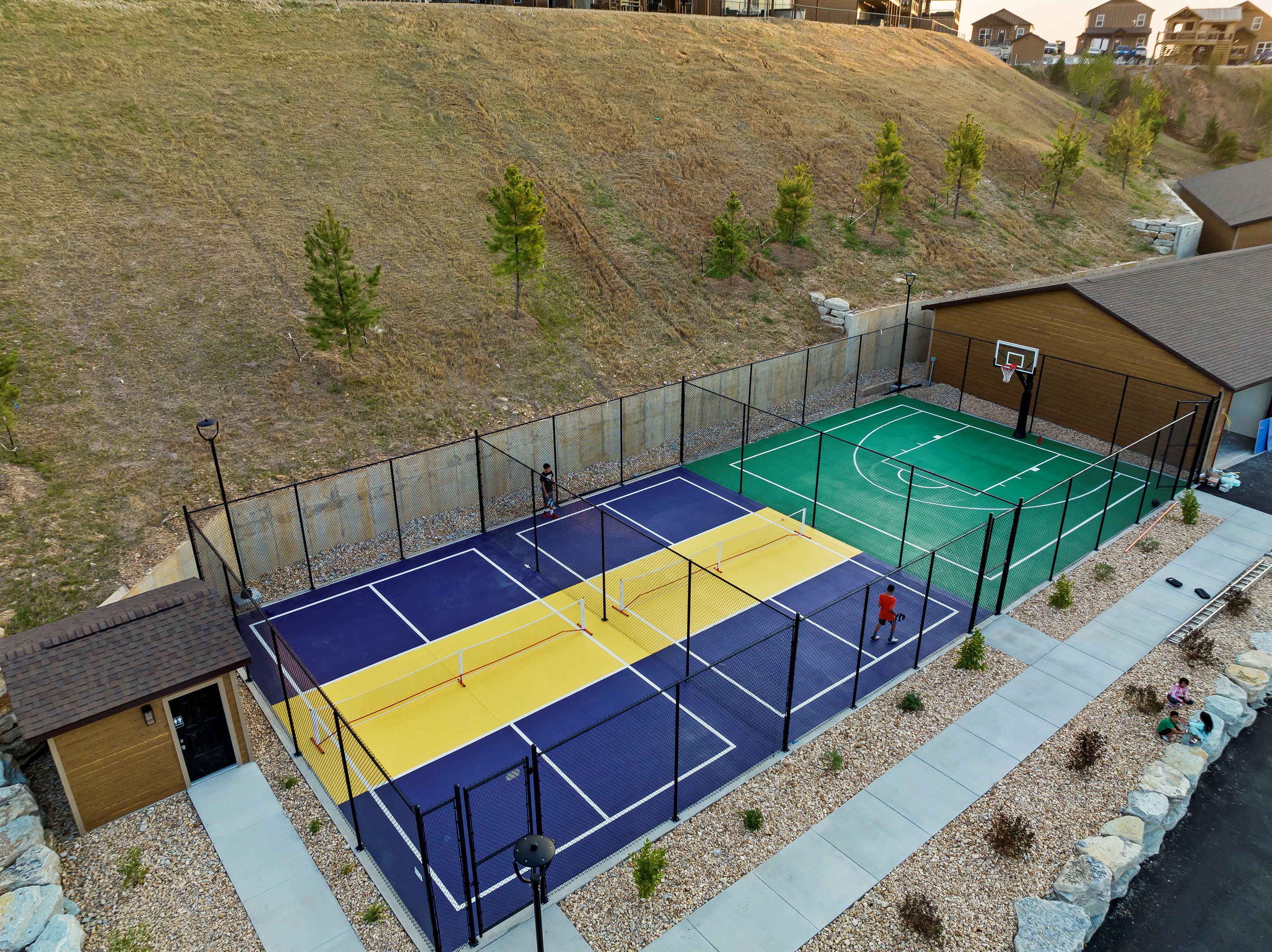 Pickleball and Basketball Courts
