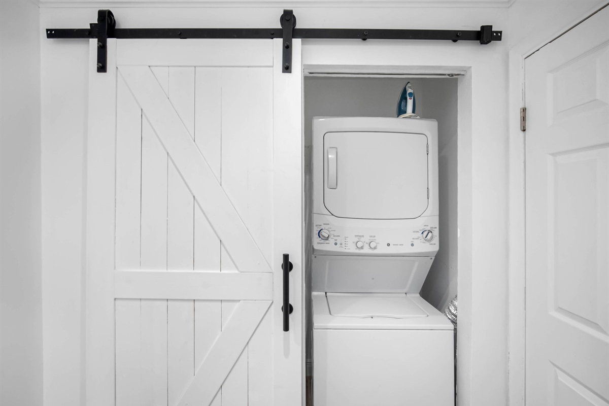 Laundry Area: Complete washer and dryer