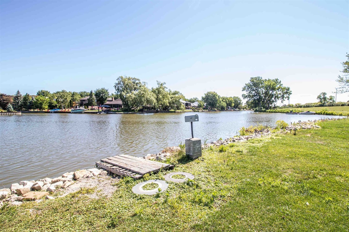 Just a few steps away from your backyard fishing destination! 
