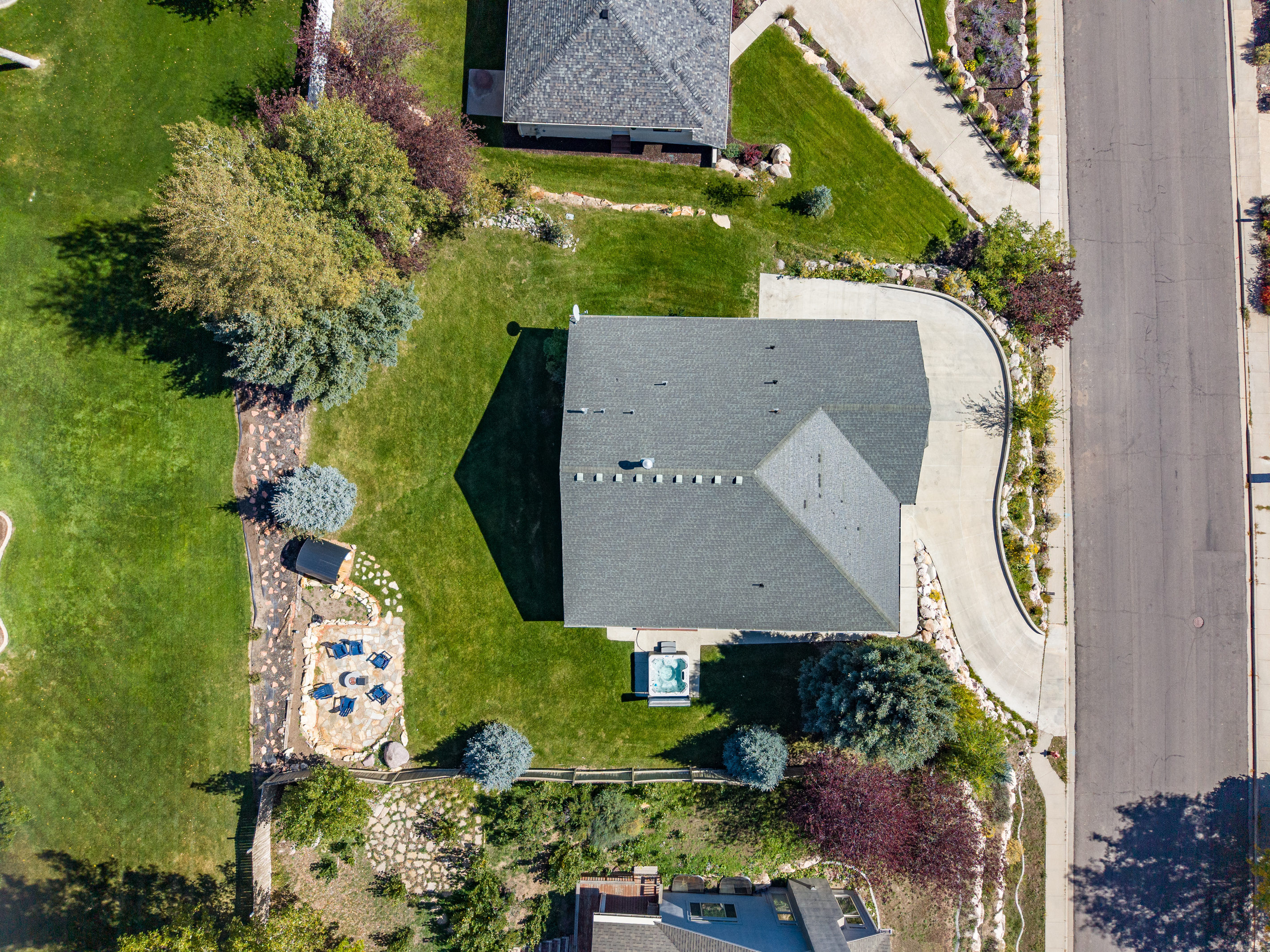 A backyard filled with amenities designed to bring families together and make memories that last forever