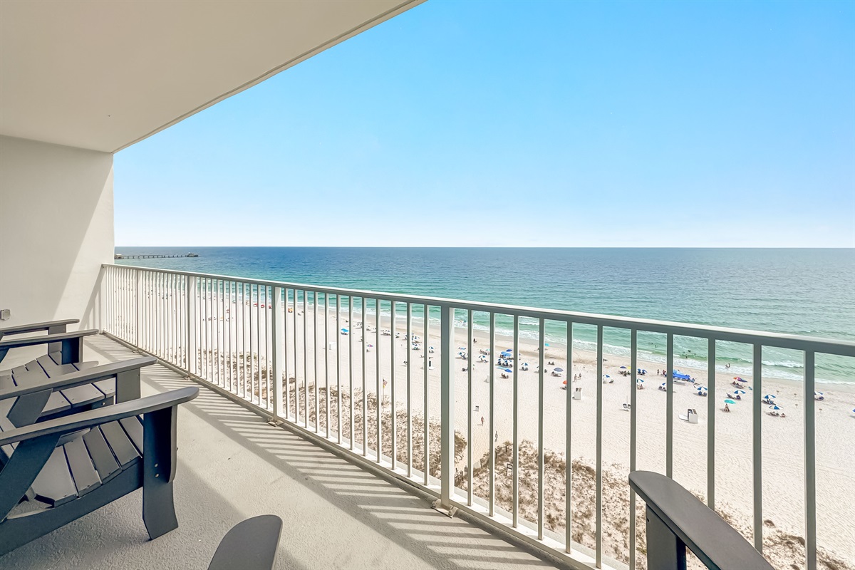 Unobstructed ocean views from your private balcony. Experience the tranquility and beauty of the sea from the comfort of your own space.