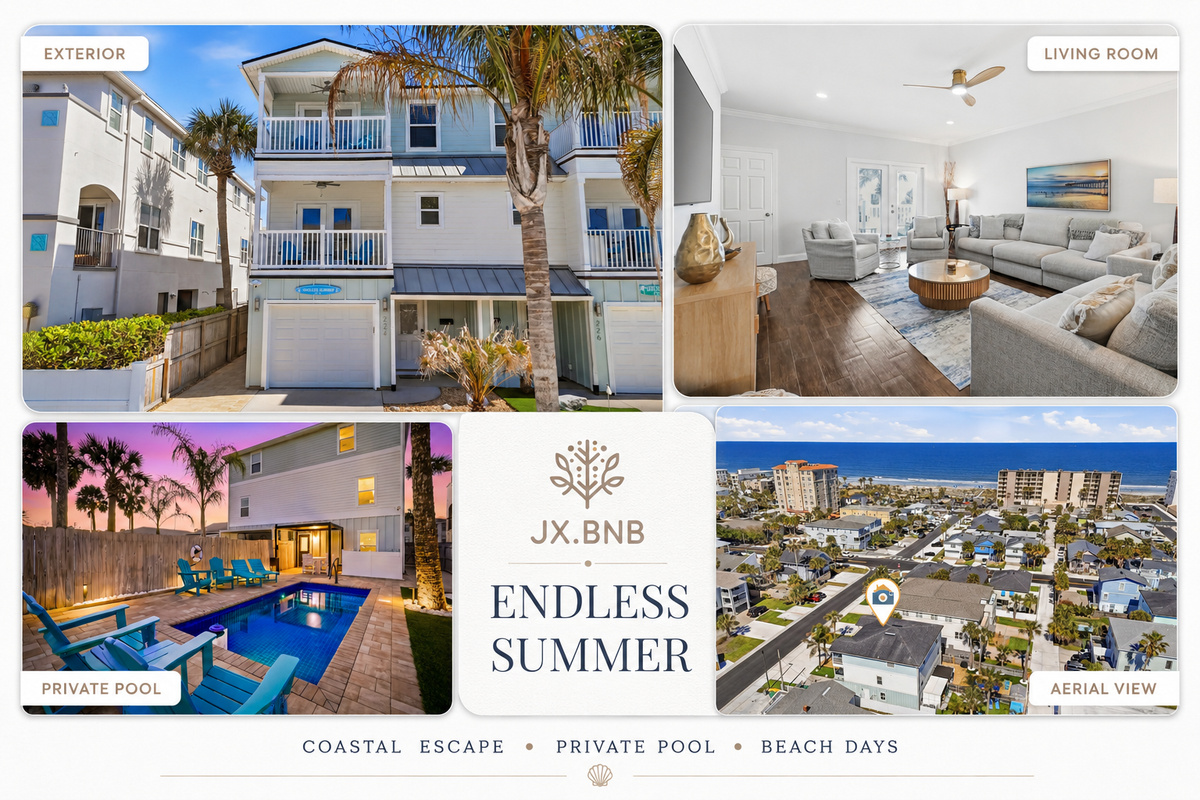 Welcome to Endless Summer, a stylish beach retreat with a private pool, spacious living areas, and the ocean just a short walk away.
