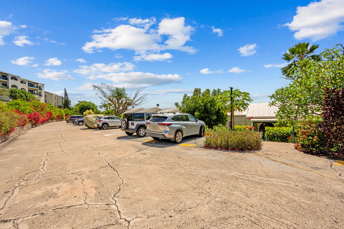 Parking area for condo