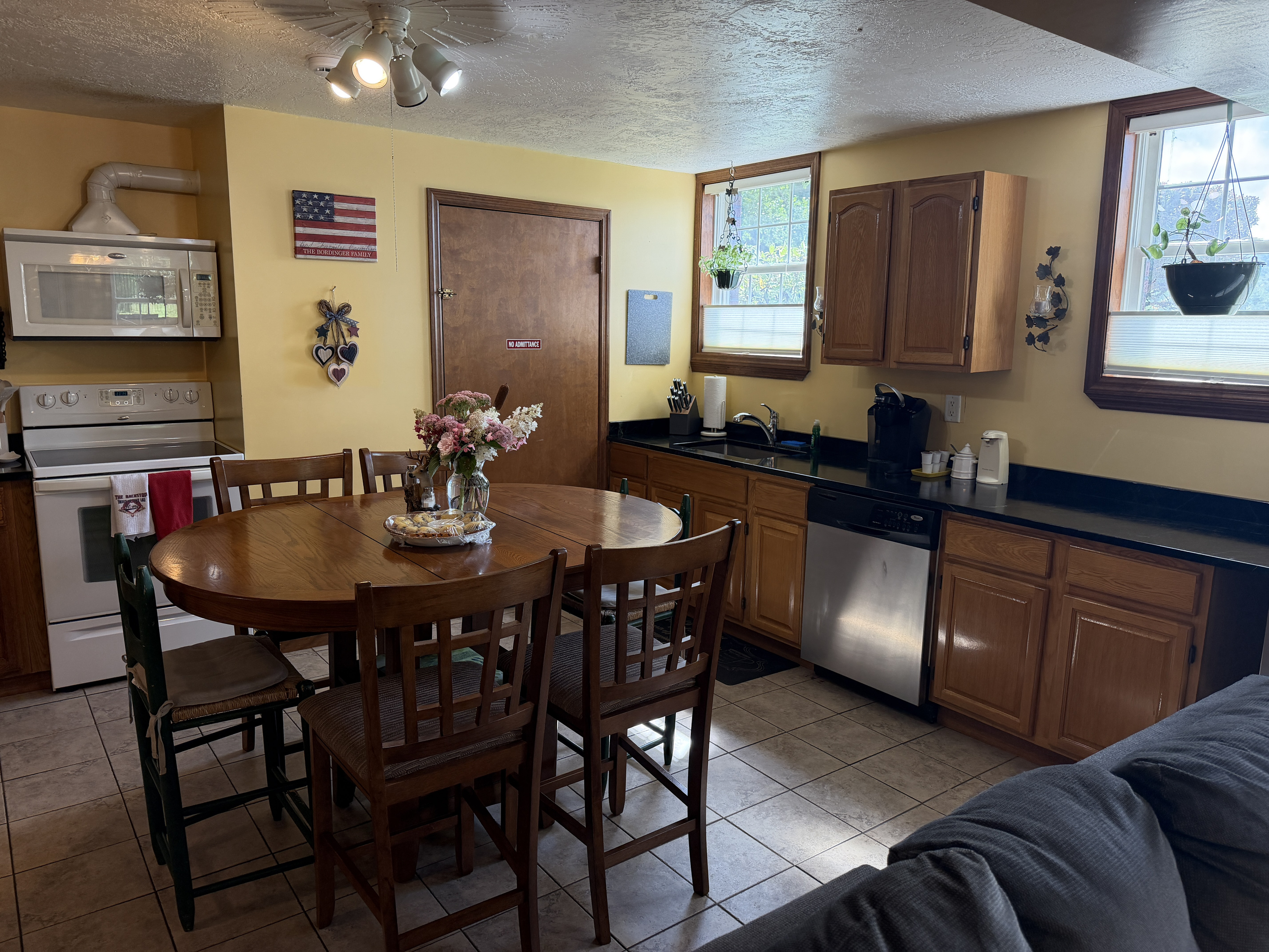 Spacious eat-in kitchen 