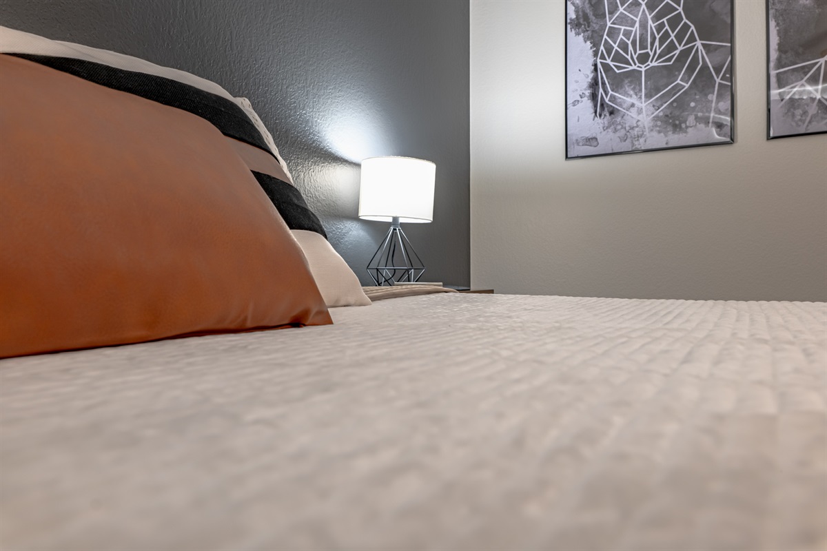 Comfy queen bed on the main level!