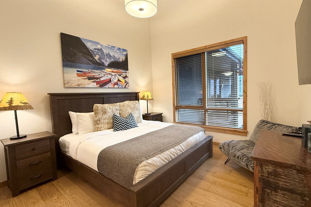 Master Bedroom  - Large window to capture the mountain views