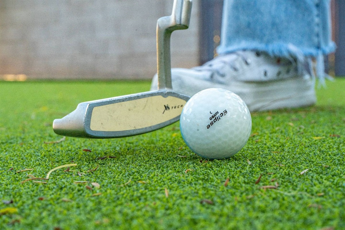 Dial in your short game on the private putting green—desert days, done right.
