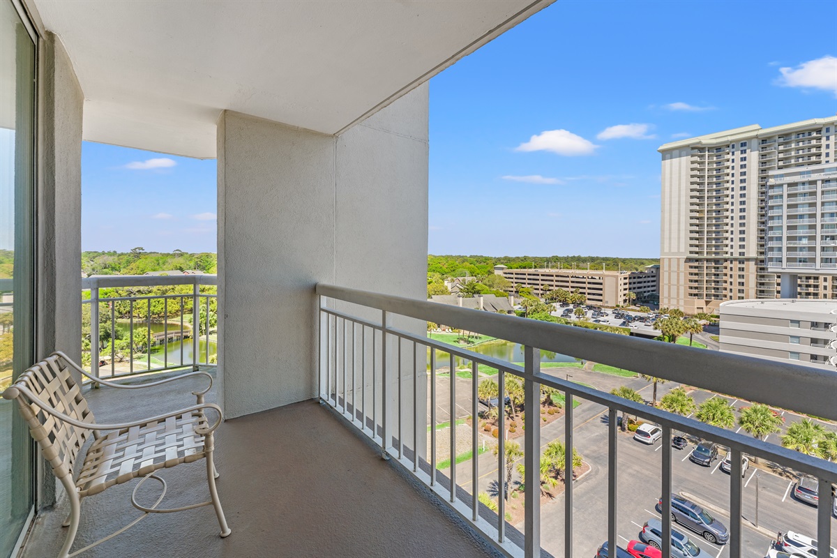 One of the many balconies.