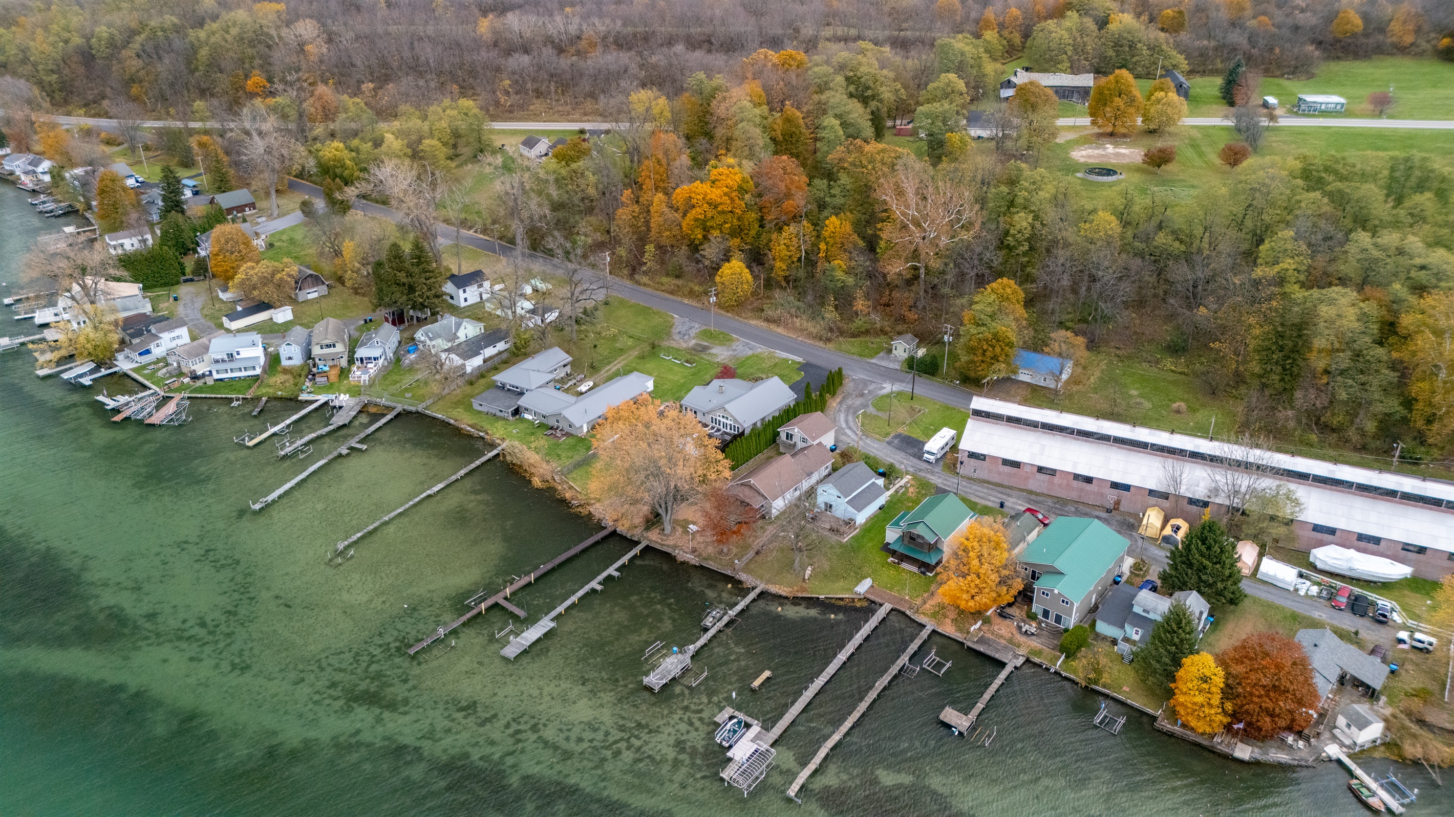 Arial view of the home and  surrounding area