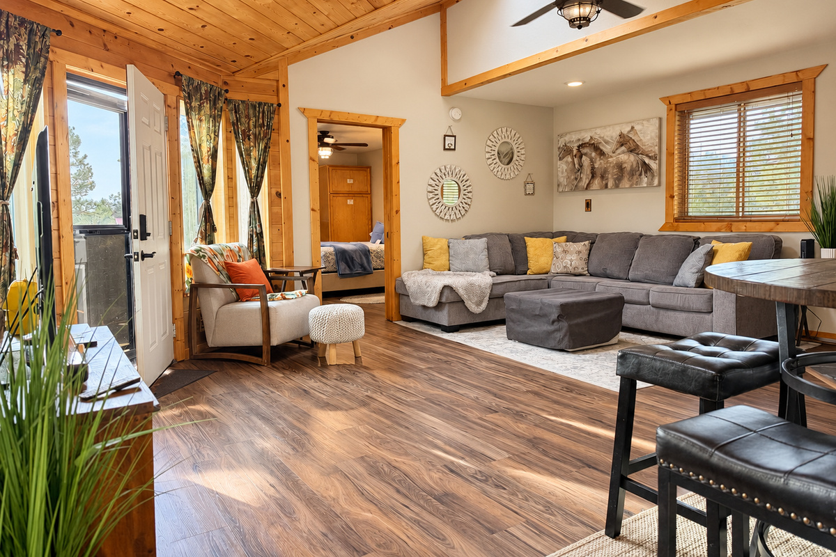 Welcome to the Tree House, where modern meets mountain living!