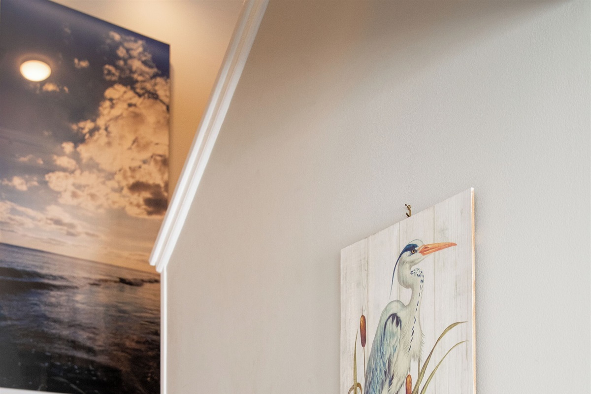 Stairway to 3 Upstairs Bedrooms & 2 Bathrooms