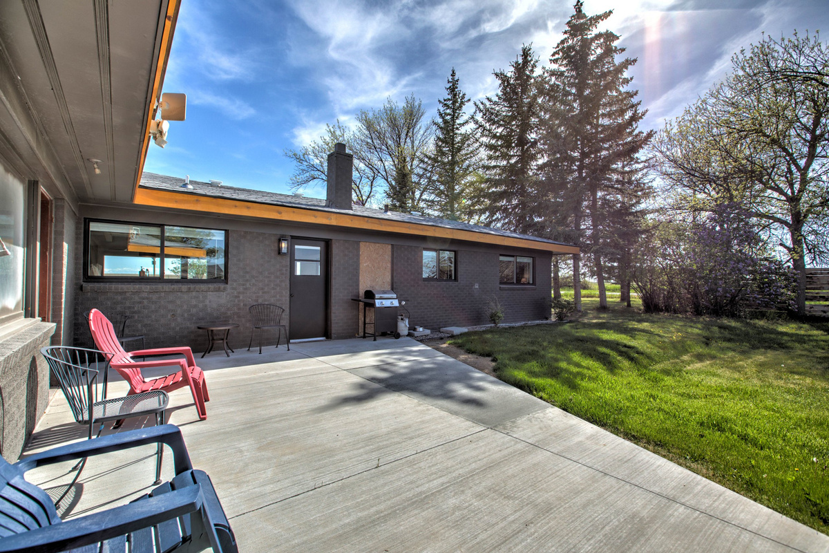 Spacious back patio made for grilling and evenings outdoors